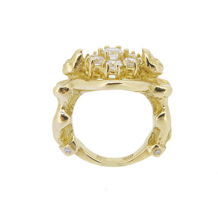 Goddess Ring with Diamonds in 18ct Gold