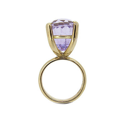 The Rock Ring with Amethyst in 9ct Ina Gold