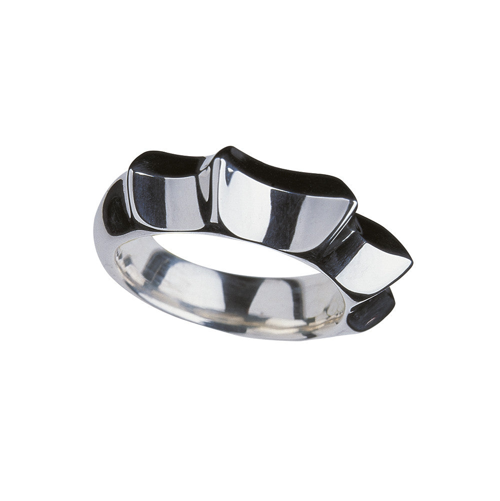 Tooth Ringing 9ct White Gold (side)