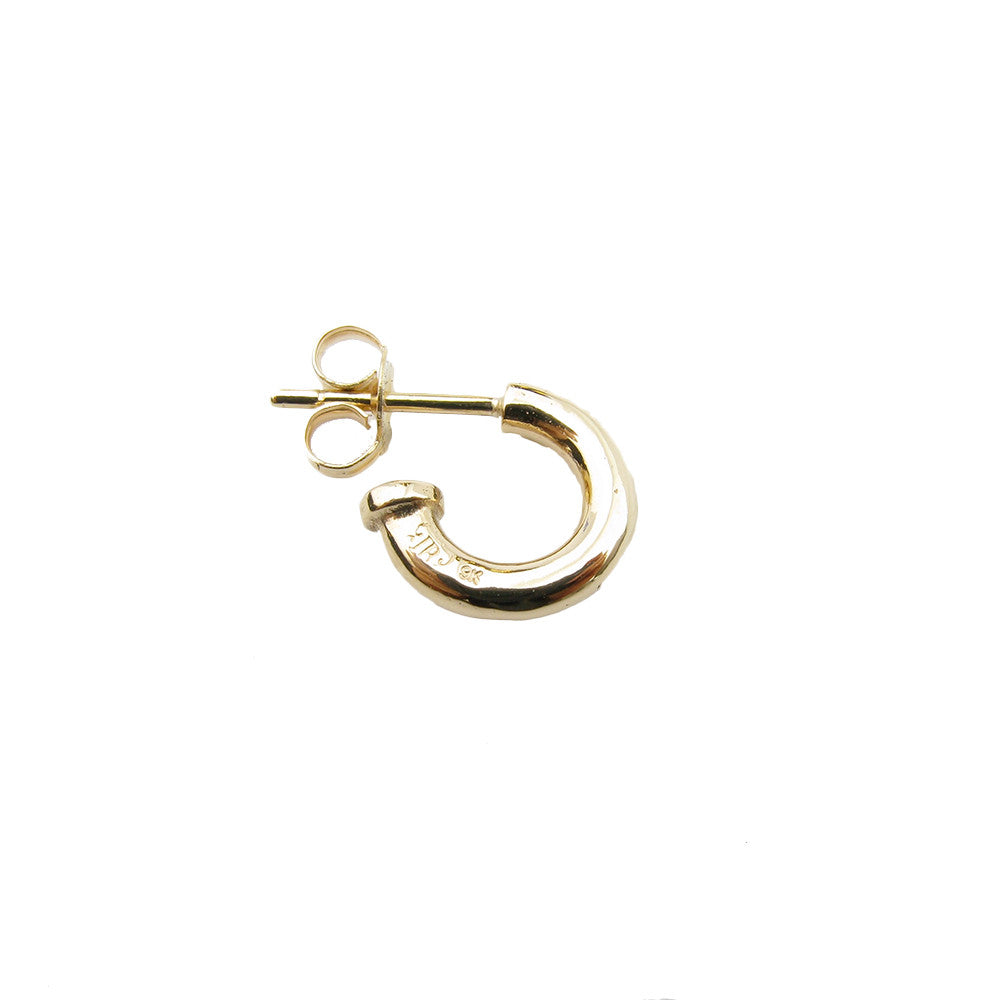 Small Hoop Stud, in 9ct Ina Gold